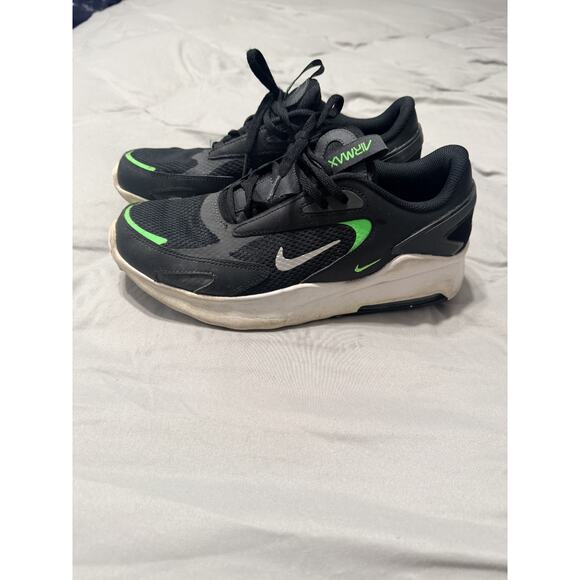 Nike air max bolt black with lime green and white - Kids 7Y - Picture 3 of 3